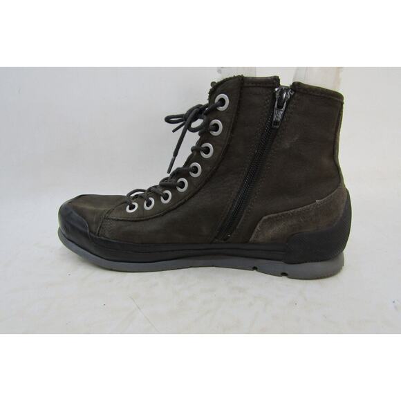 Wolky Mens Size 42 EUR Brown Leather Lace Up Zip Ankle Boots main image 9